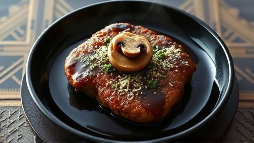 金のハンバーグ 春の和風きのこ