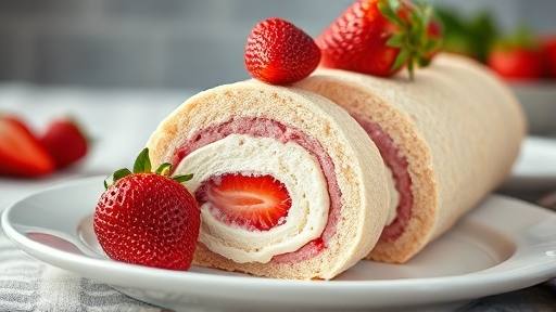 ローソン Uchi Café プレミアムロールケーキ いちご