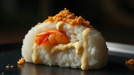 悪魔のおにぎり 海老マヨ天かす