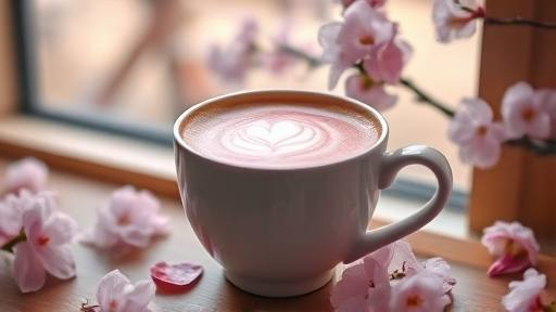 セブンカフェ 桜ラテ